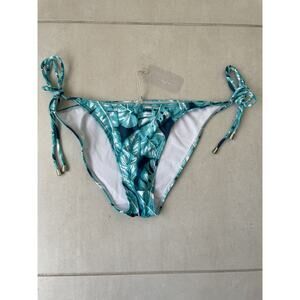 Kenny Flowers Swim String Bikini Bottom Floral Wailea Swimwear NWT